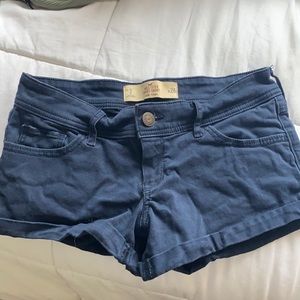 Blue Hollister jean shorts